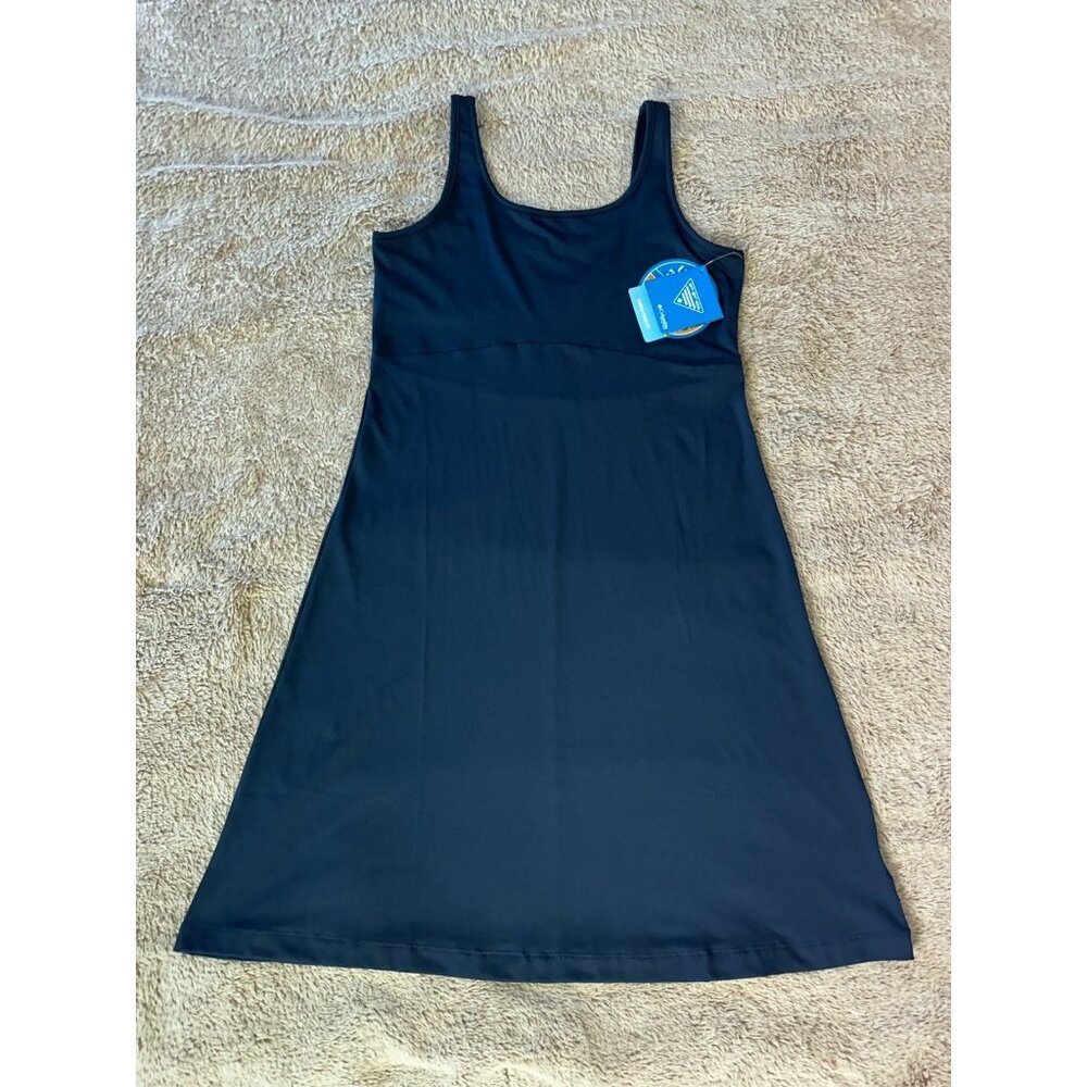 Columbia Navy Sleeveless Scoop Neck Freezer Women's Dress - Picture 5 of 16